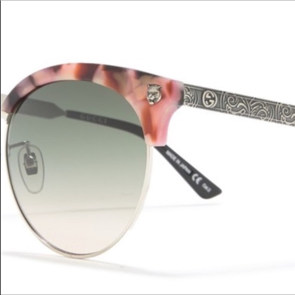 **SOLD**GUCCI Havana Pink Cateye Sunglasses - Picture 4 of 8